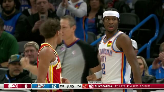 卡佩拉脑上扎瓜补篮得手 亚拉山大反击以一敌二完成2+1