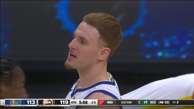 NBA常规赛：勇士vs老鹰第4节中文解说回放