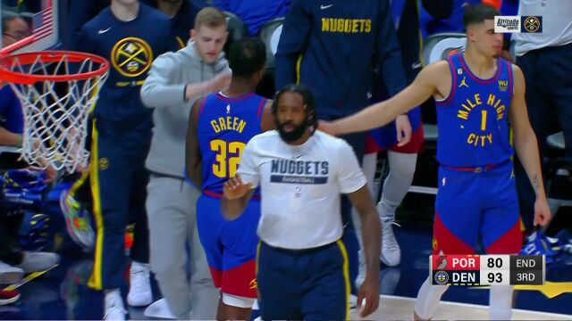 NBA常规赛：开拓者vs掘金中文解说全场回放