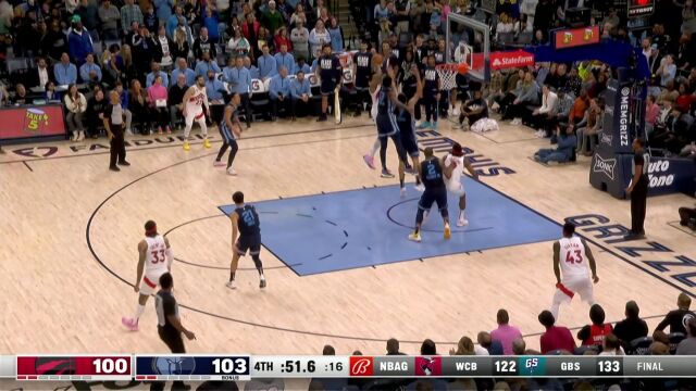 建队核心的胚子尽显无疑 巴恩斯连取4分尤为关键