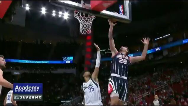 NBA常规赛：独行侠vs火箭第1节英文原声回放