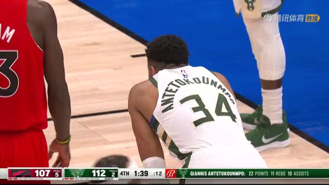 NBA常规赛：猛龙vs雄鹿第4节英文解说回放