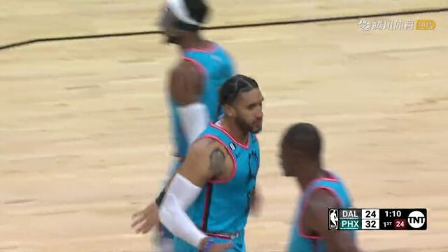 NBA常规赛：独行侠vs太阳第1节英文原声回放