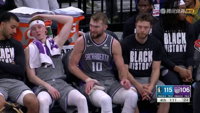 NBA常规赛：独行侠vs国王第4节中文解说回放