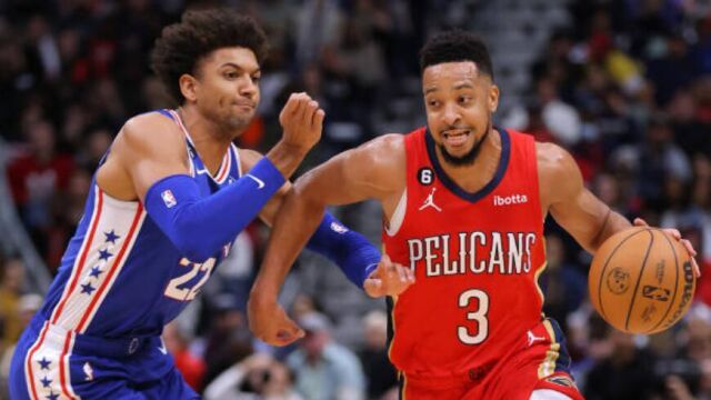 麦科勒姆vs76人集锦 投中11记三分球狂砍42分