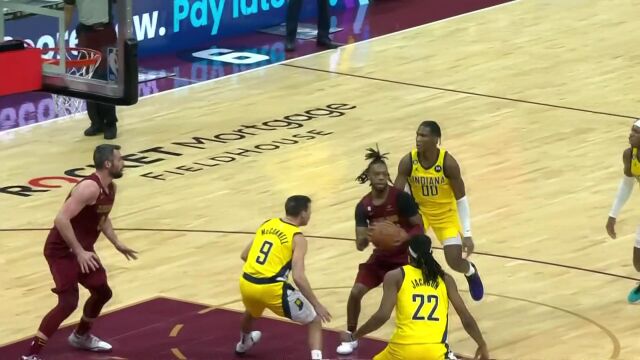 NBA常规赛：步行者vs骑士第2节中文解说回放