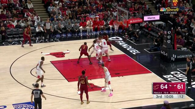 NBA常规赛：骑士vs公牛 中文解说全场回放
