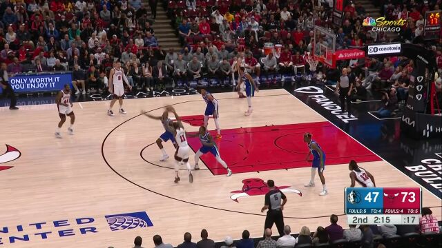 独行侠vs公牛第2节英文原声回放