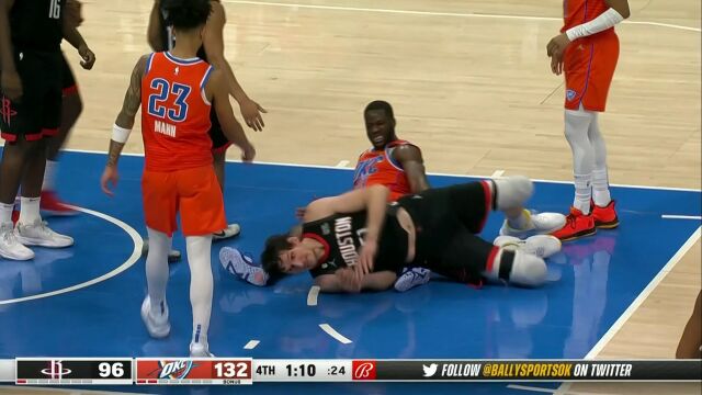 NBA常规赛：火箭vs雷霆第4节英文原声回放