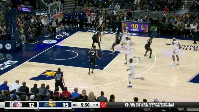 流畅进攻行云流水 乔治胯下急停中投手起刀落