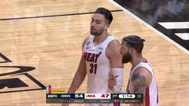 掘金vs热火第2节中文解说回放