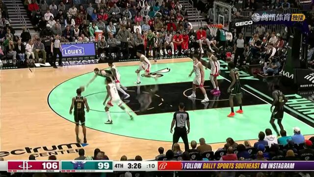 火箭vs黄蜂第4节中文解说回放