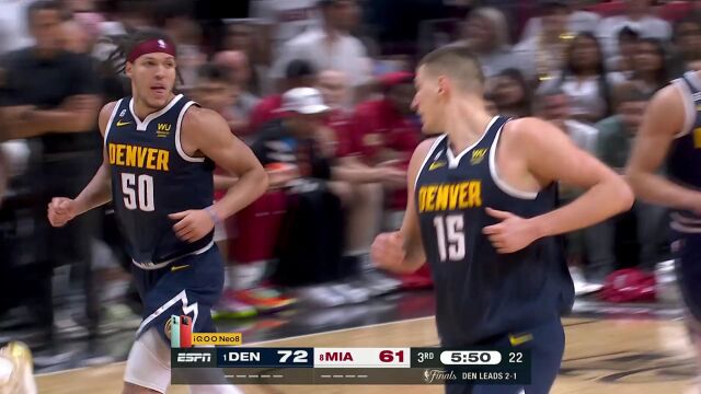 空配连线美如画！约基奇高抛喂饼戈登空接暴扣炸筐