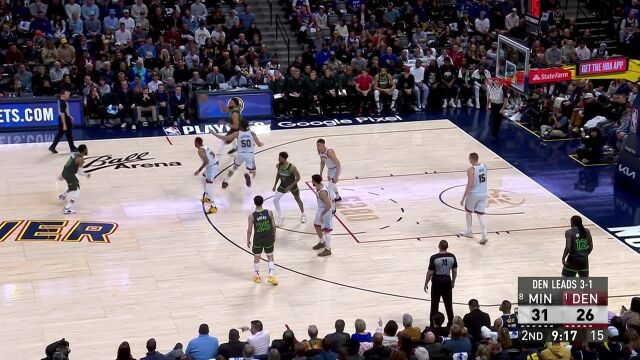 就是这么强硬！唐斯迎着戈登防守强势打进