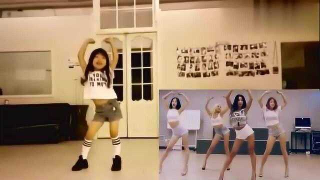 韩国小萝莉热跳SISTAR《Shake It》表情到位超萌