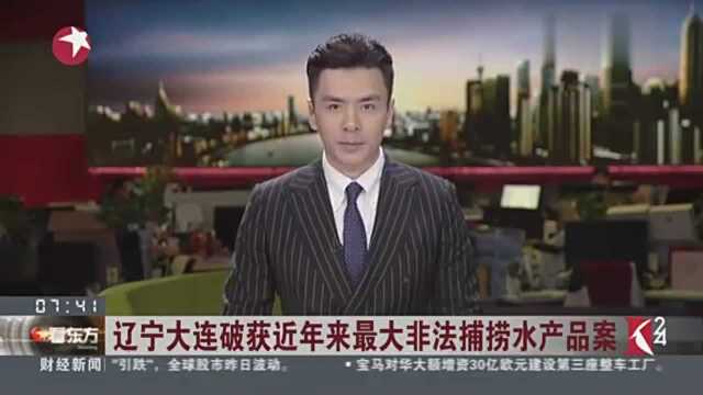 辽宁大连破获近年来最大非法捕捞水产品案