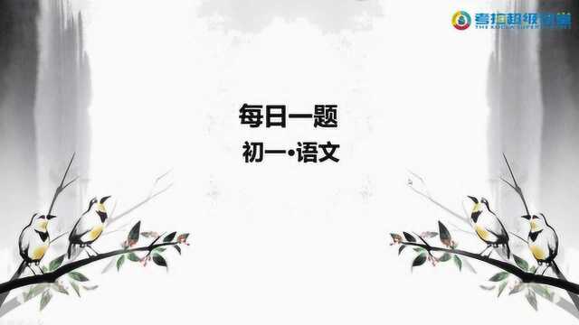 七年级语文重难点解析之基础知识23