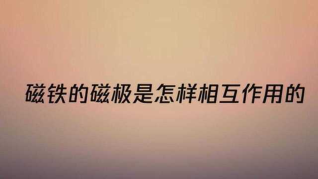 磁铁的磁极是怎样相互作用的