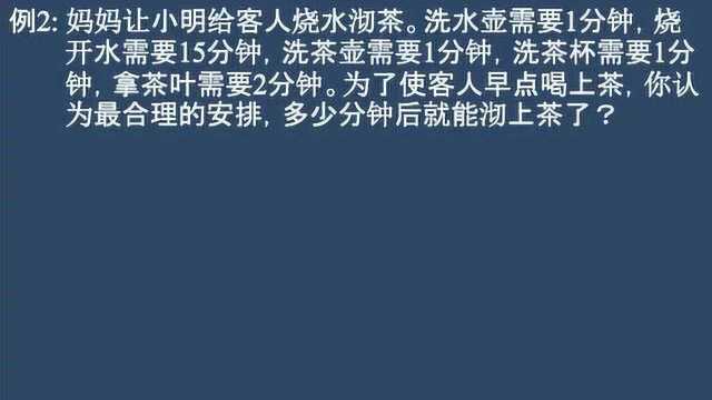 数学思维 6沏茶问题