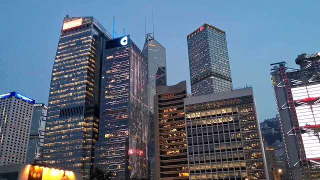 香港中环夜景绝美