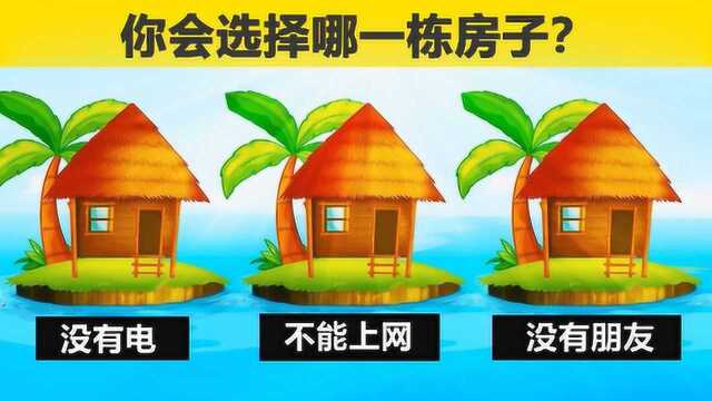 脑力测试:你必须选择一栋房子住进去,你会选择哪一栋?