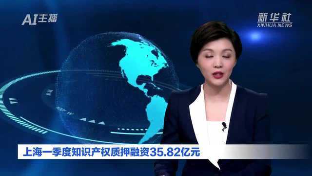 AI合成主播|上海一季度知识产权质押融资35.82亿元