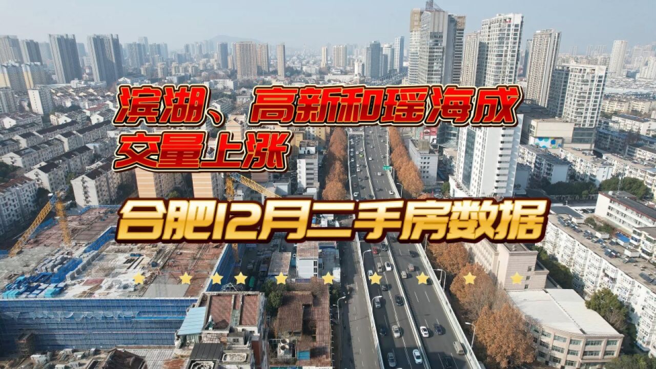 合肥12月二手房成交数据分析 滨湖、高新和瑶海成交量上涨