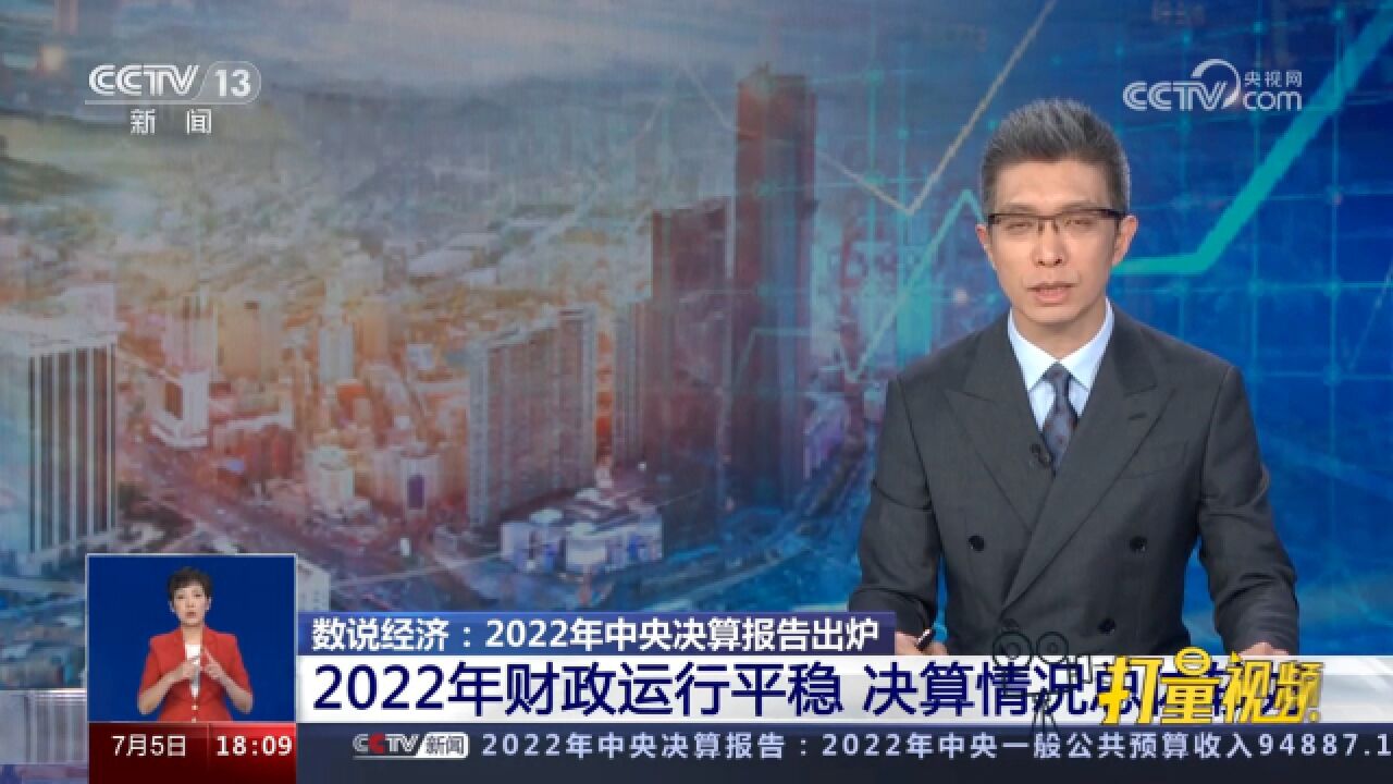 2022年财政运行平稳,决算情况总体较好