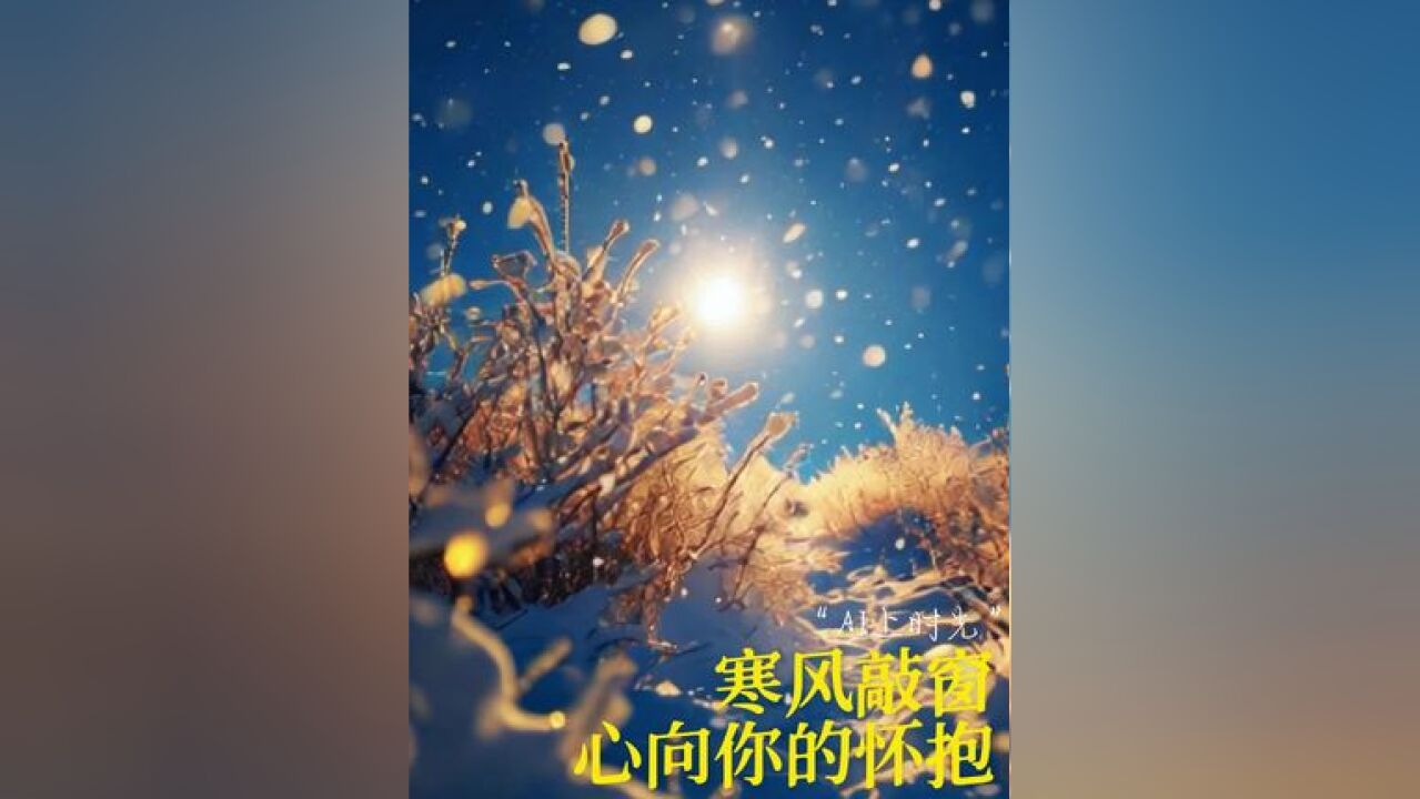 #就AI这个感觉 #AI上时光 2024/12/4农历十一月初四 “寒风敲窗,心向你的怀抱” #贵州卫视耀你好看