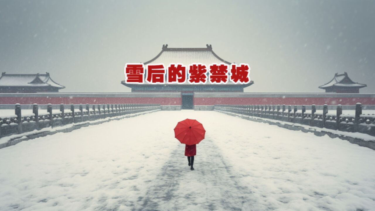 北京下雪后,我带了一个模特去了紫禁城,醒来才知是一场梦