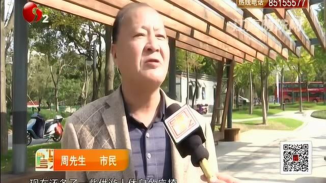 南通市区新城桥三角绿地 提升改造工程即将完成