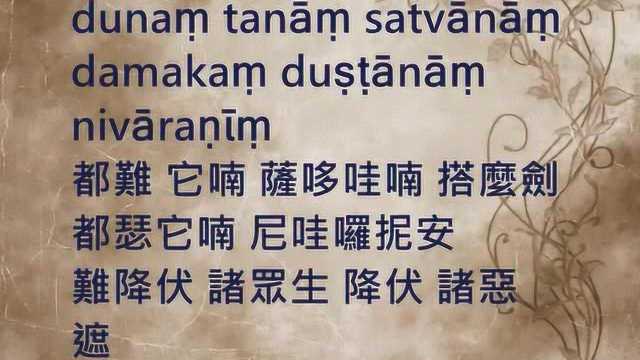 大佛顶如来放光悉怛多钵怛罗陀罗尼尼 梵文版