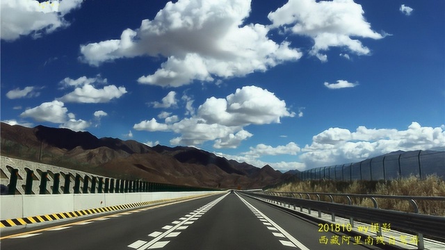 自驾旅途路况及风景记录音乐片系列 西藏阿里南线之日喀则至仁布县