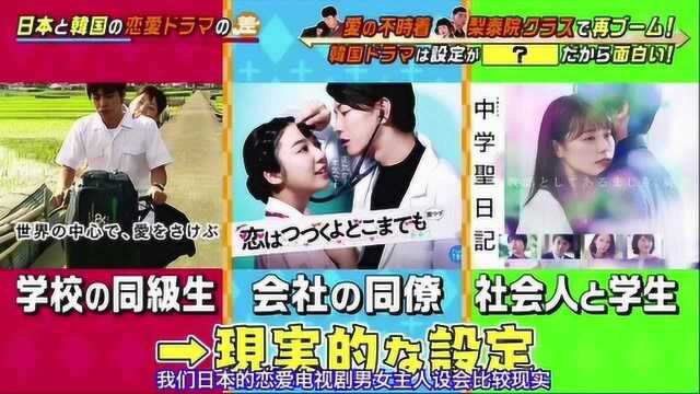 日韩恋爱电视剧的差别 日剧整体比较现实正统派韩剧脑洞比较大