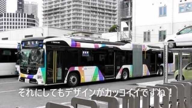 日本全新的BRT巴士,全场18米