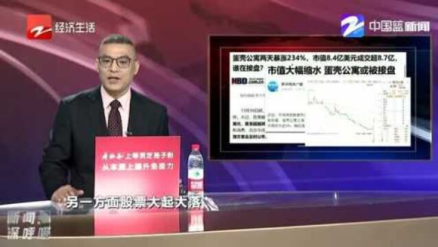 蛋壳公寓两天暴涨234% 成交超8.7亿 谁在接盘