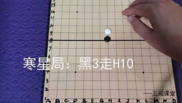 五子棋入门教学,26种开局之寒星、花月必胜局,五子棋系列十