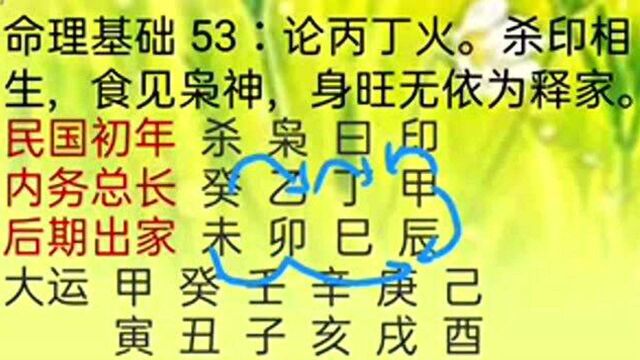 命理基础53:杀印相生为贵命,但食神见枭,身旺无财