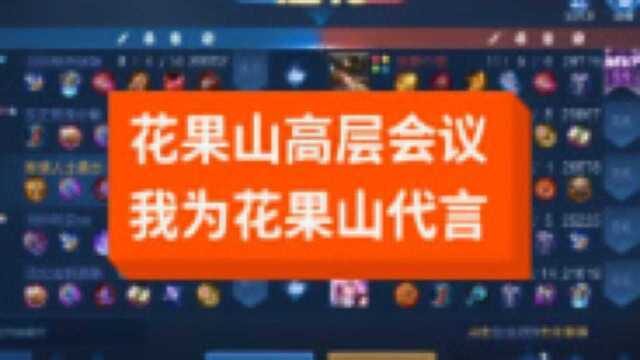 花果山高层会议想体验一次守家环节,我为花果山代言