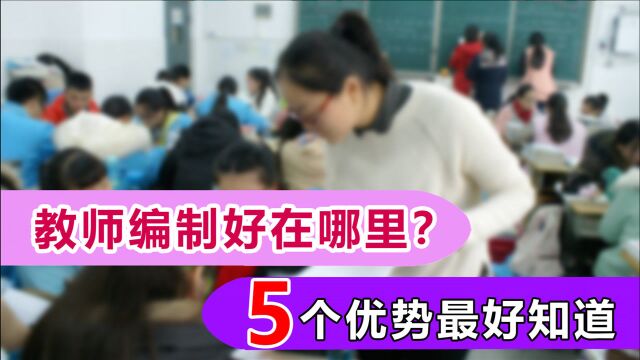 越来越多的人向往教师编制,为什么这么吸引人?5个优势最好知道