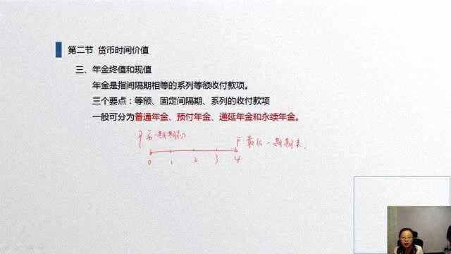 注册会计师财务成本管理教材精讲班 价值评估基础 年金终值和现值