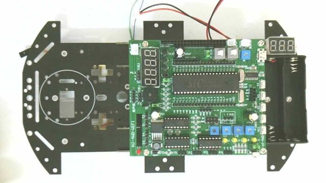 慧净HJ4WD智能小车安装视频教程 电池电压表接线
