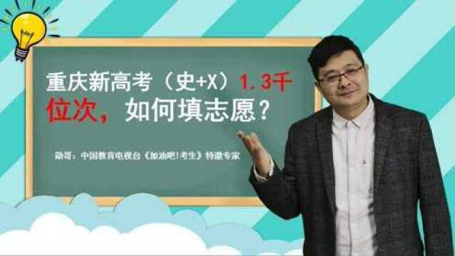 现场实操!重庆新高考(史+X),1.3千位次,想读哲学、法学!