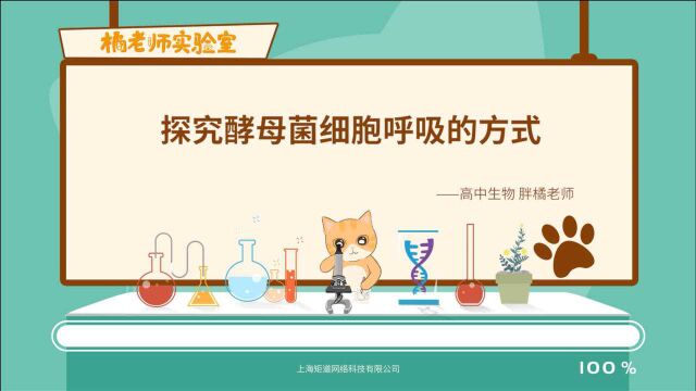 橘老师课堂第455期:探究酵母菌细胞呼吸的方式