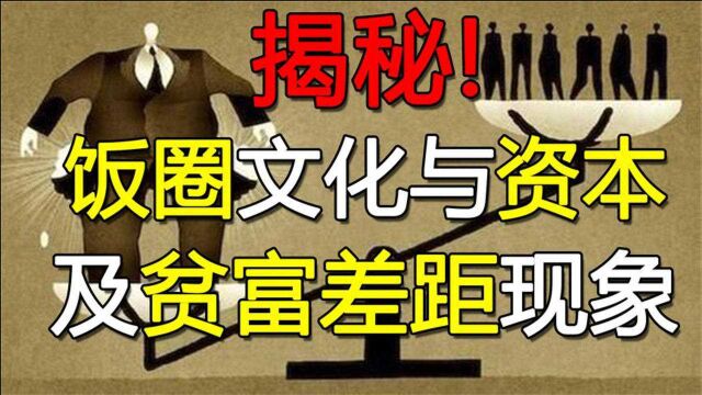 揭秘!饭圈文化、天价片酬、资本运作背后的贫富差距现象