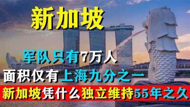 新加坡军队仅7万人,还没上海九分之一大,如何维持55年独立