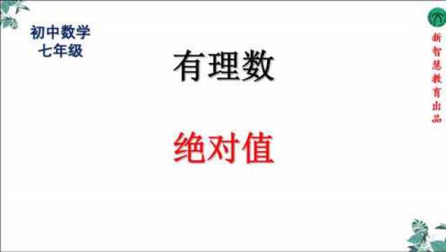 初中七年级数学有理数绝对值课程讲解全国通用人教版青岛版沪科版2