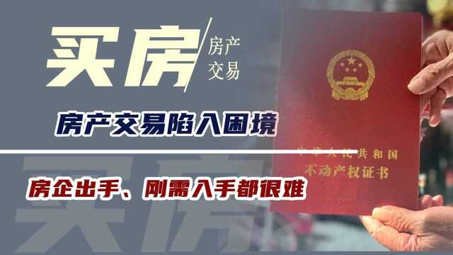 房产交易陷入困境,房企出手、刚需入手都很难,专家提出新建议