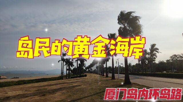 车游厦门最具代表性的美丽环岛路,这路被誉为岛城的黄金海岸线