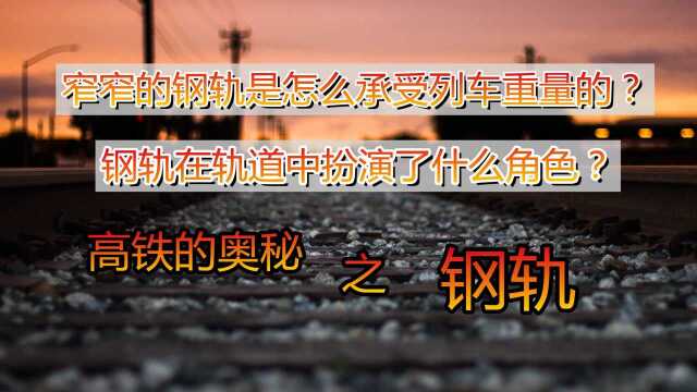 窄窄的钢轨是怎么承受列车重量的?钢轨在铁路中扮演了什么角色?